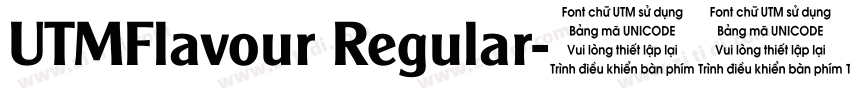 UTMFlavour Regular字体转换